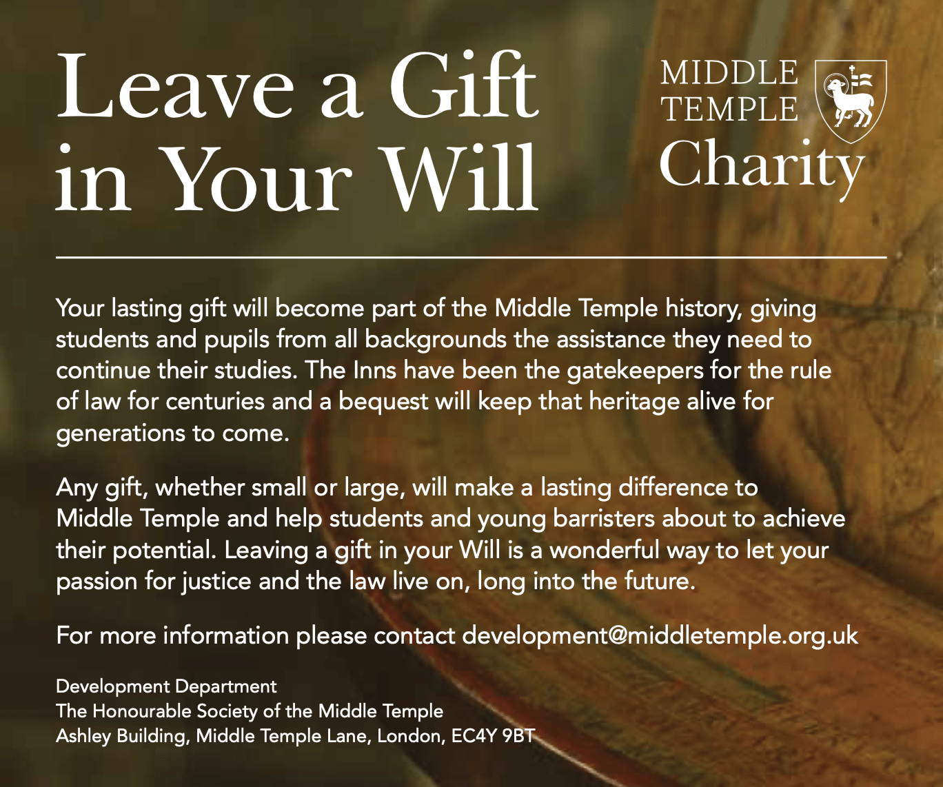 Leave a gift in your will