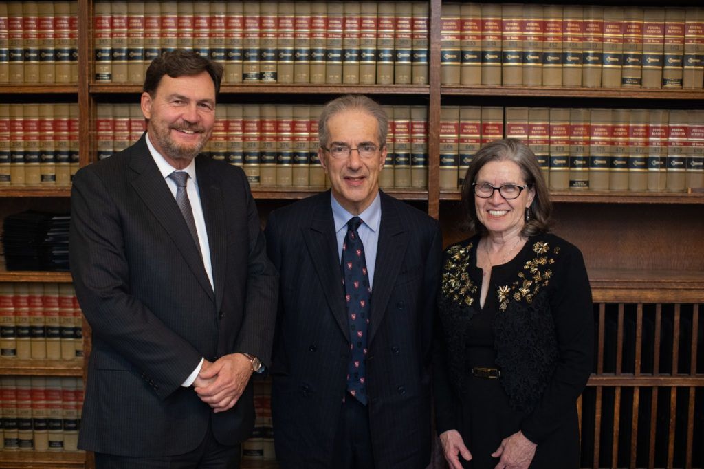  Bench Call at Osgoode Hall. From left to right – Masters Richard Wagner, David Bean and Sheila Block