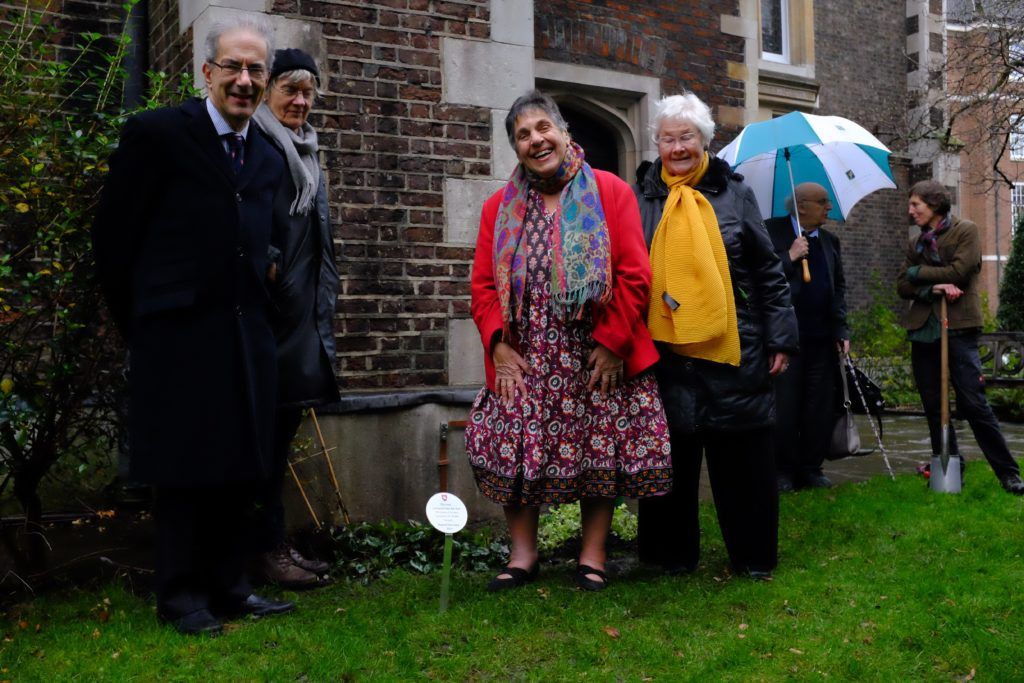 From left to right: Master Judith Parker, Master David Bean (2019 Treasurer), Master Rosalind Wright, Master Carol Harlow, Dr David Wright and Kate Jenrick