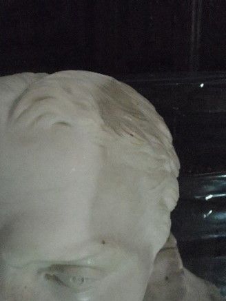 The bust after the removal of wax