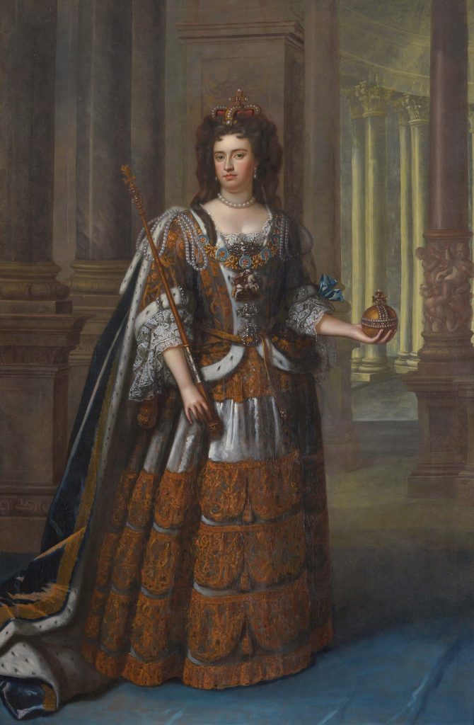 'Portrait of Queen Anne in Coronation Robes by Thomas Murray'