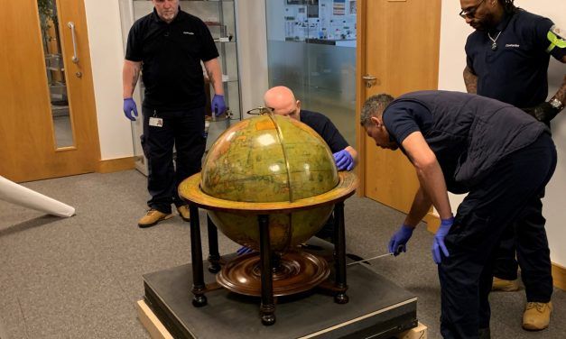 The Terrestrial Molyneux Globe in Liverpool